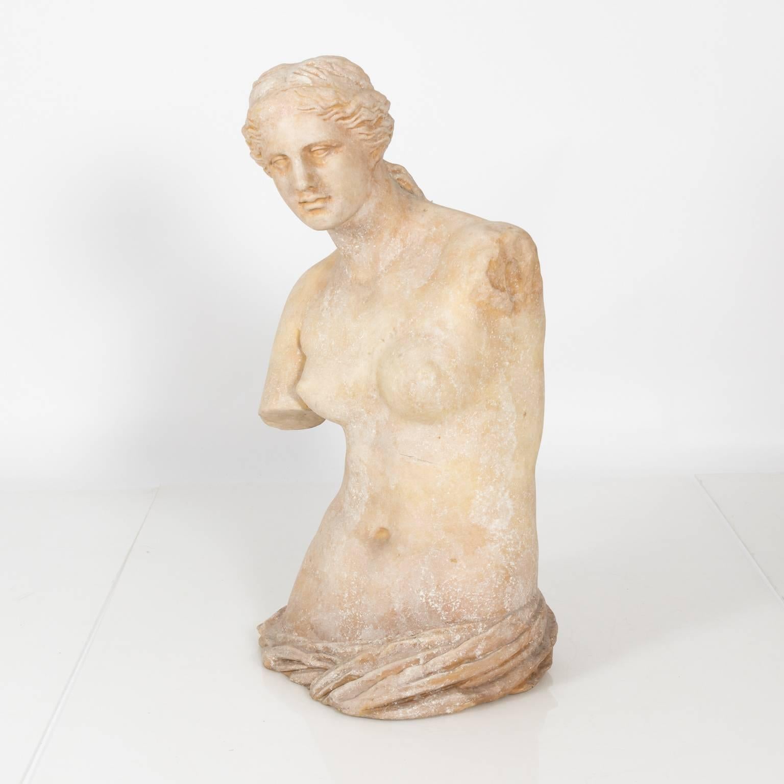Large Stone Venus De Milo Statue, circa 20th Century In Good Condition For Sale In Stamford, CT