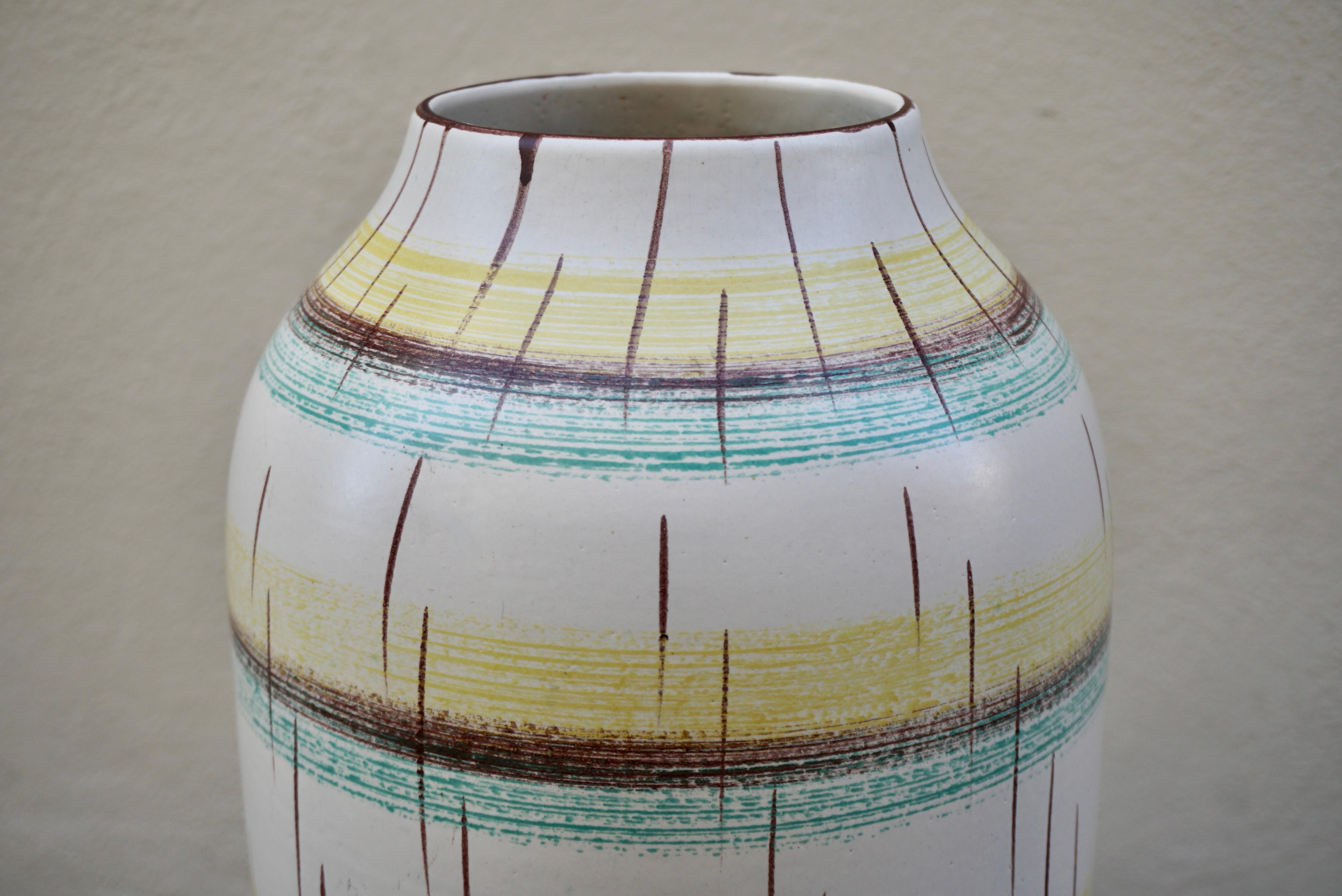 Large Stoneware Art Pottery Vase, Germany, 1960s In Good Condition For Sale In Antwerp, BE