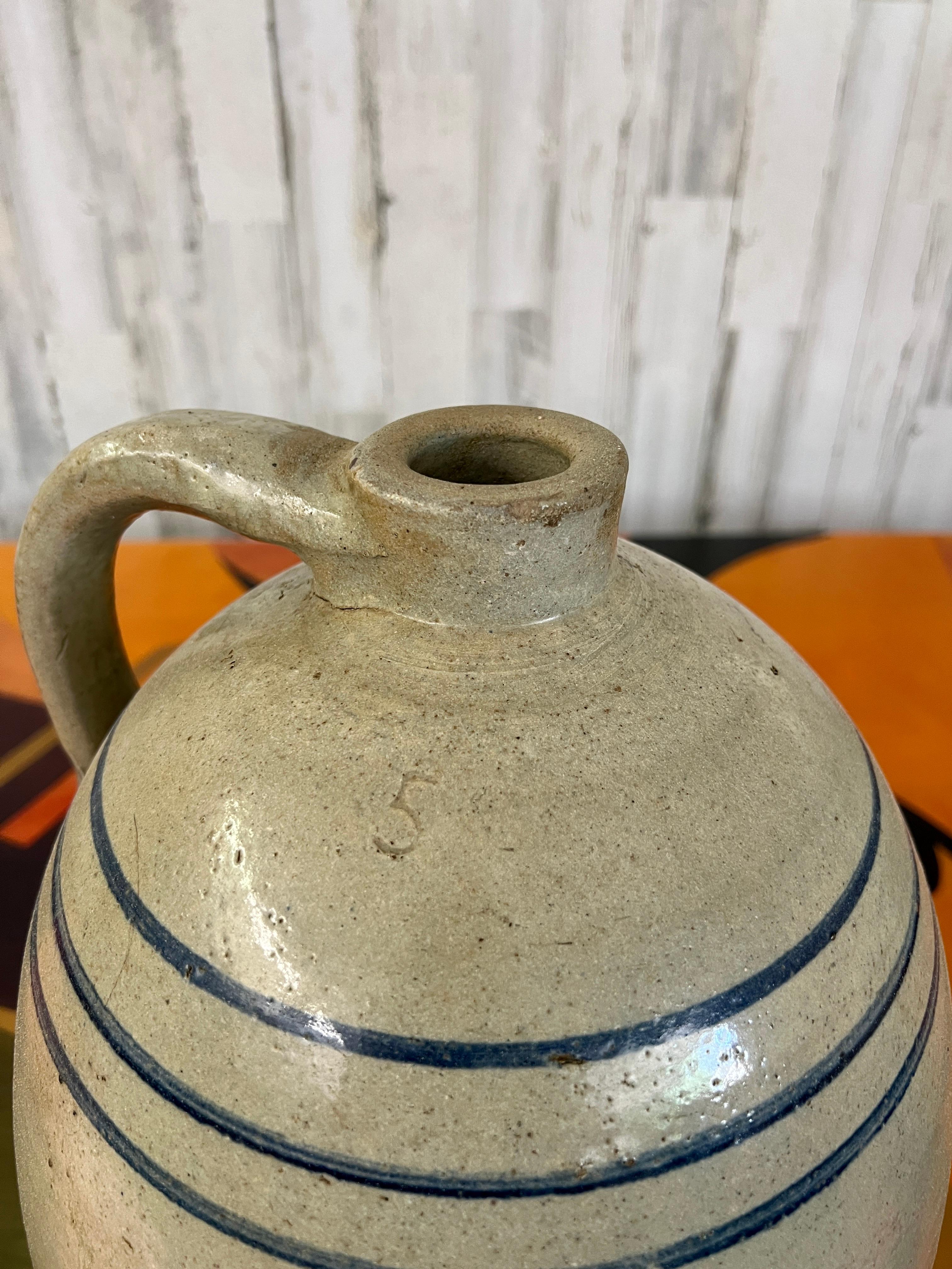 Hand-Crafted Large Stoneware Bee Hive Shaped Jug For Sale