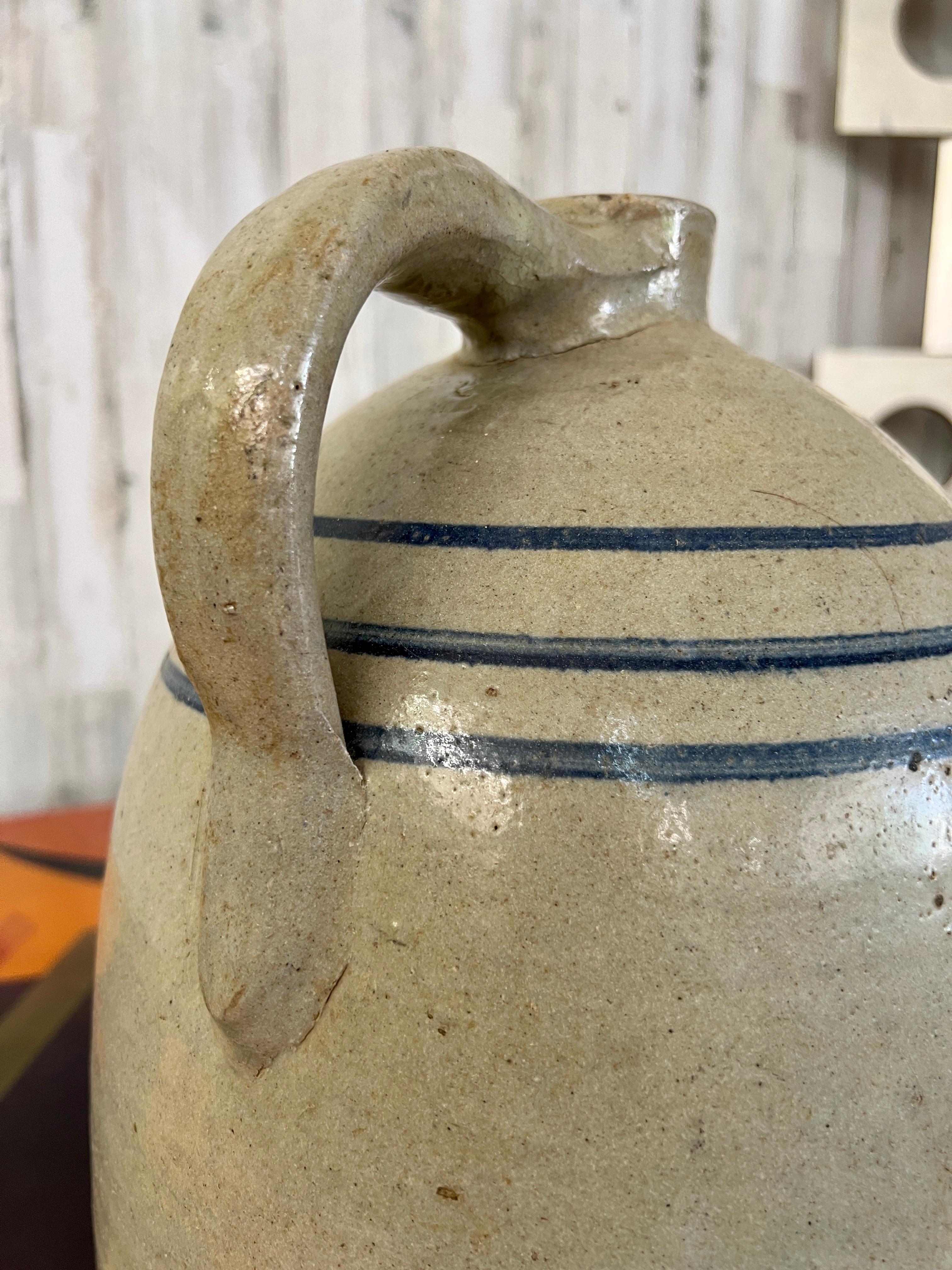 19th Century Large Stoneware Bee Hive Shaped Jug For Sale
