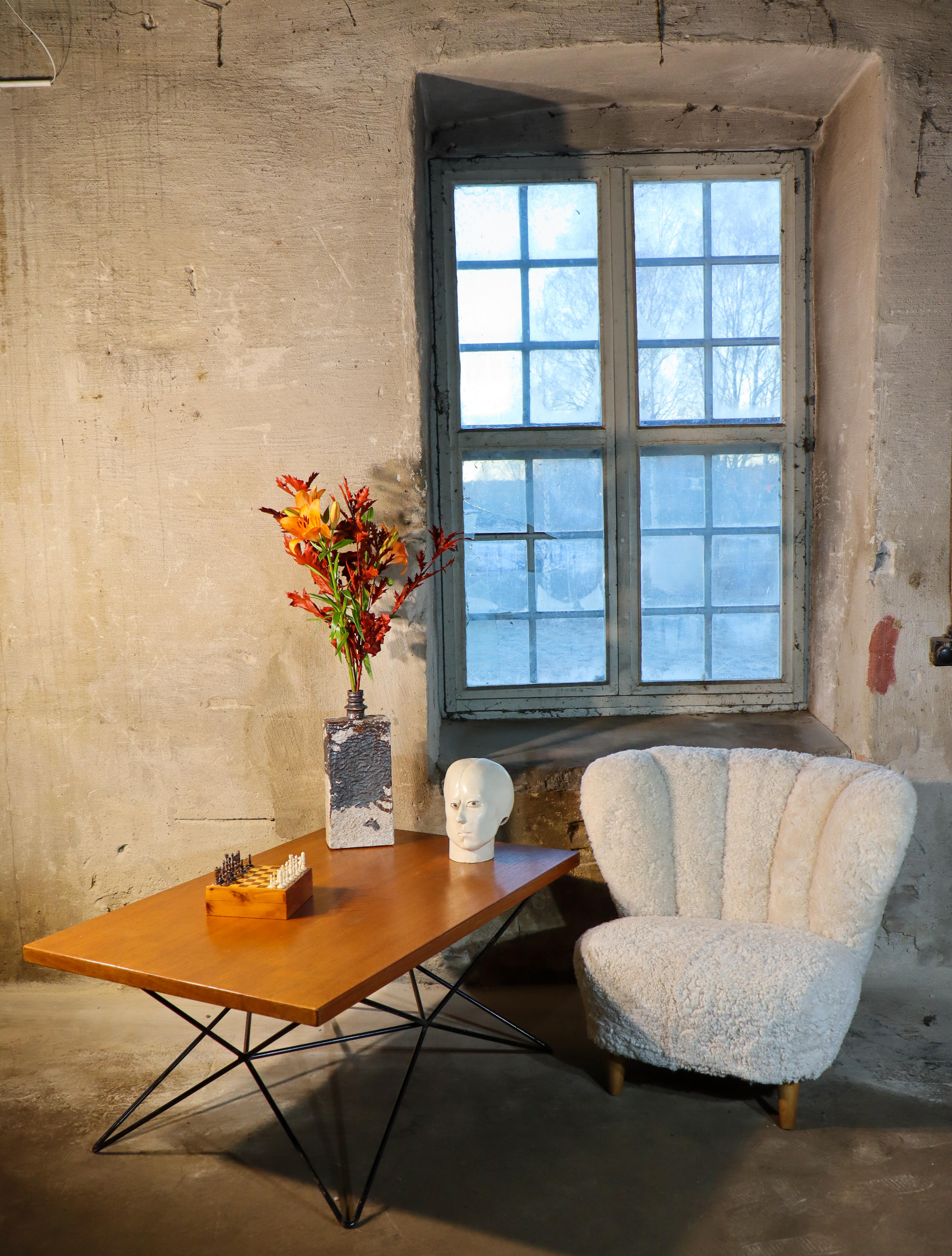 Scandinavo moderno Bottiglia / Vaso grande in gres - Annikki Hovisaari - Arabia - Midcentury Modern in vendita