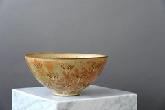 Large Stoneware Bowl by Gerd Bogelund for Royal Copenhagen, Denmark, 1950s