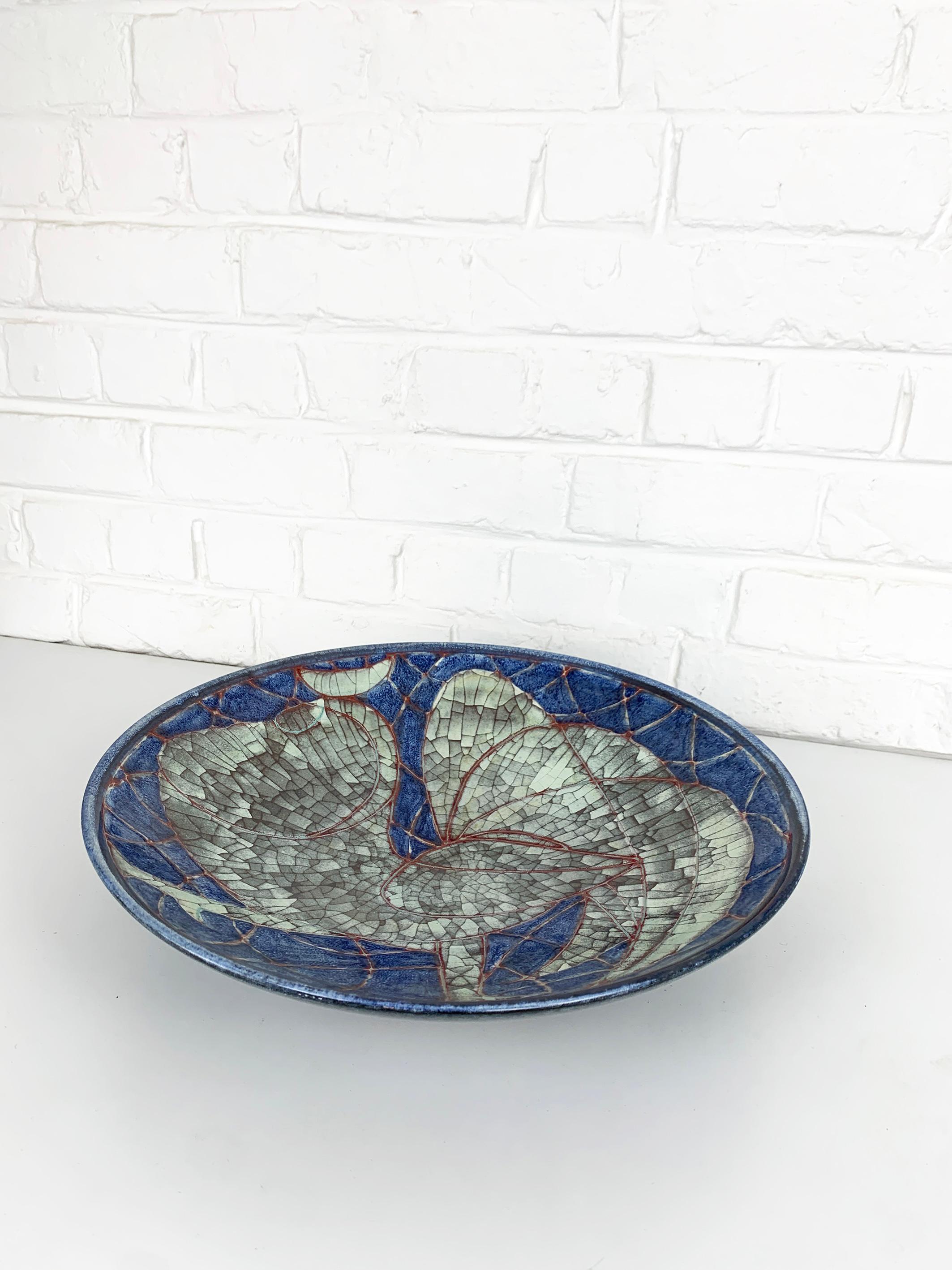 Danish Large Stoneware Bowl by Marianne Starck for Michael Andersen & Son, Denmark For Sale