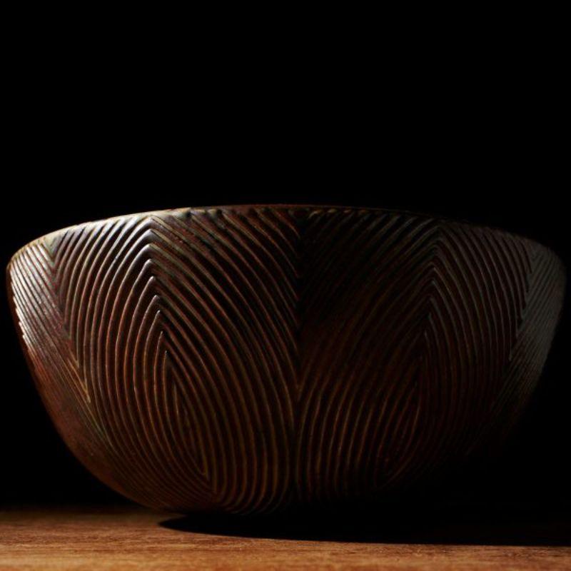 European Large Stoneware Bowl in Ceramic by Axel Salto