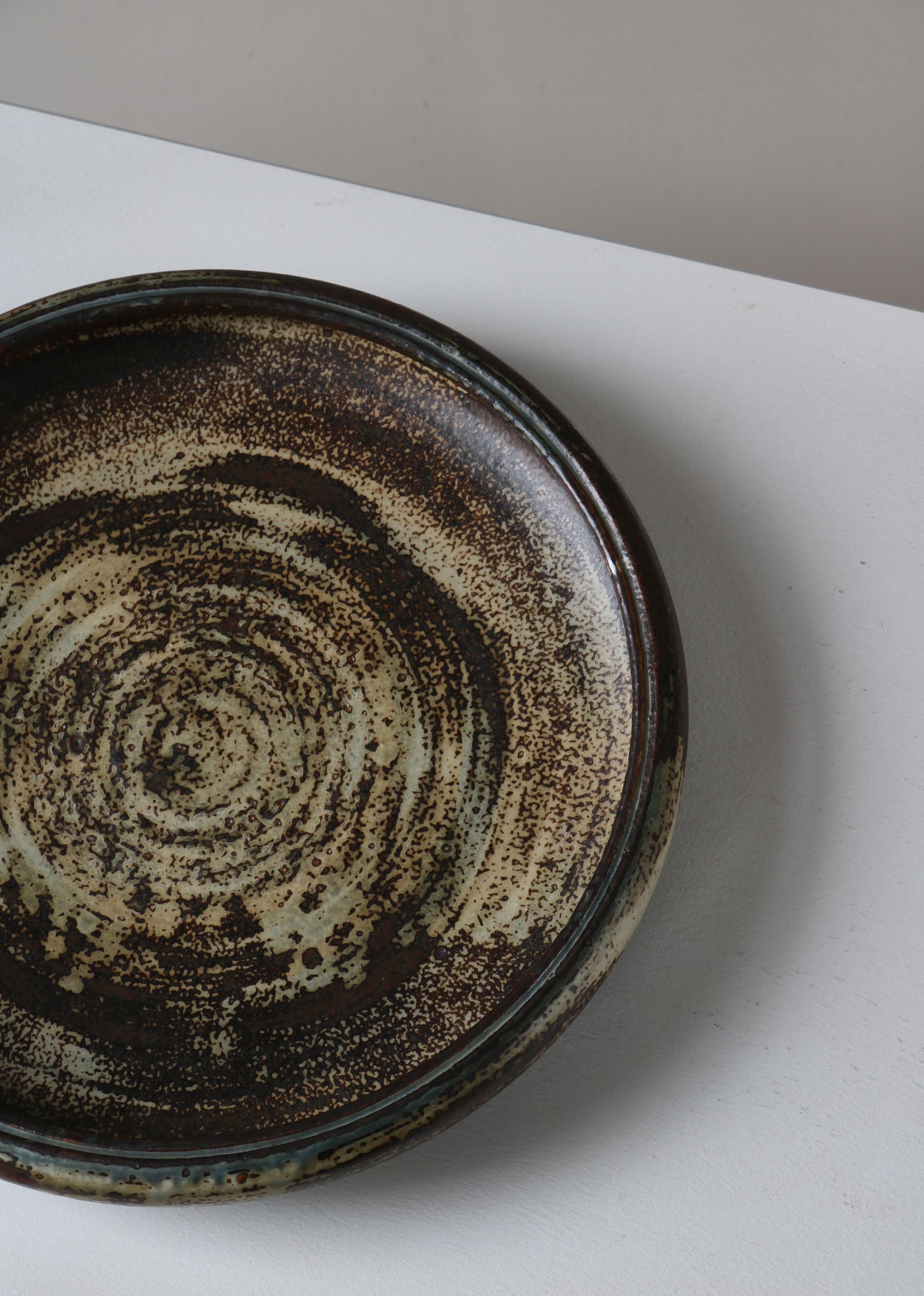 Large Stoneware Bowl in Sung Glazing by Carl Halier, Royal Copenhagen, 1960s For Sale 2