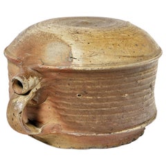 Grande zucca in ceramica Stoneware dell'inizio del XIX secolo Saint Amand Puisaye