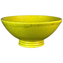 Large Stoneware Coupe Bowl by French Potter Edmond Lachenal ca. 1920's
