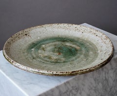 Large Stoneware Dish by Marianne Westman for Rorstrand, Sweden, 1960s