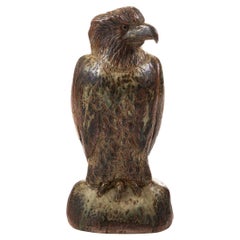 Gran escultura de águila de gres de Karl Larsen para Royal Copenhagen, 1947