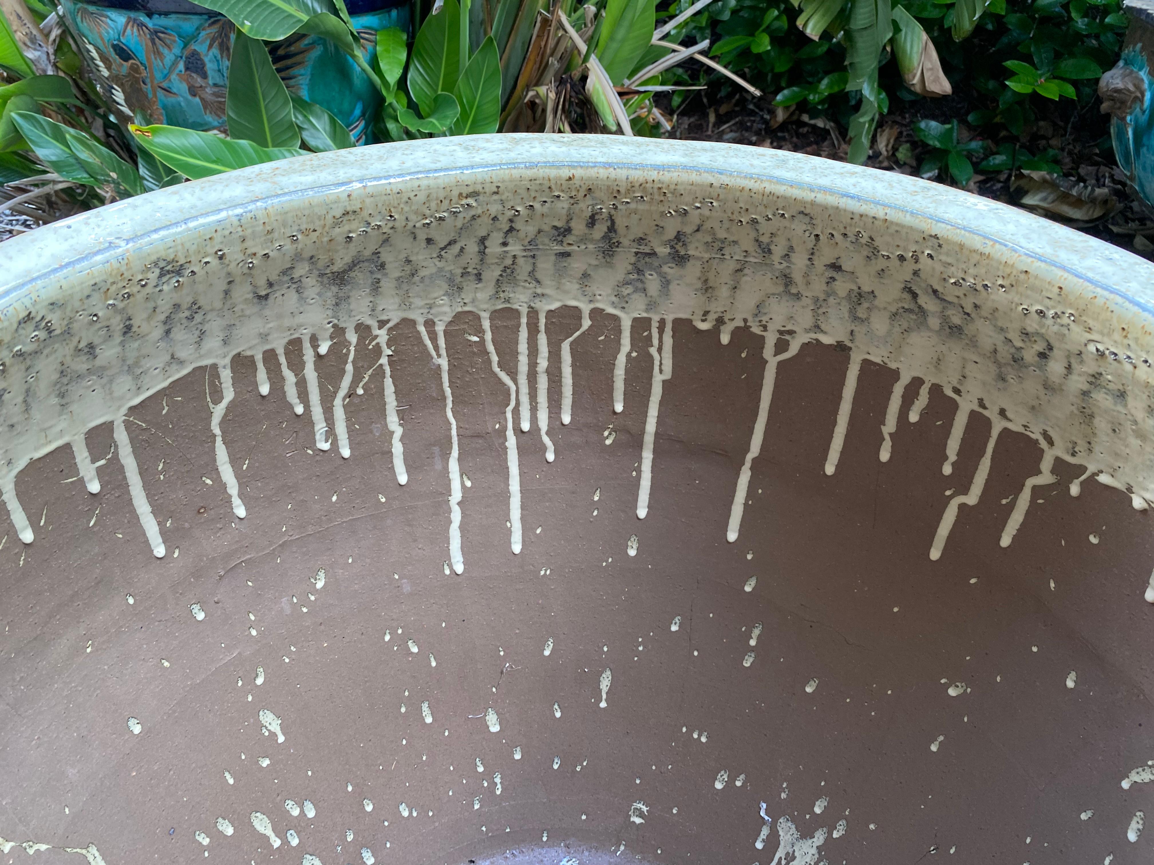 Grande jardinière / base de table en grès en vente 6