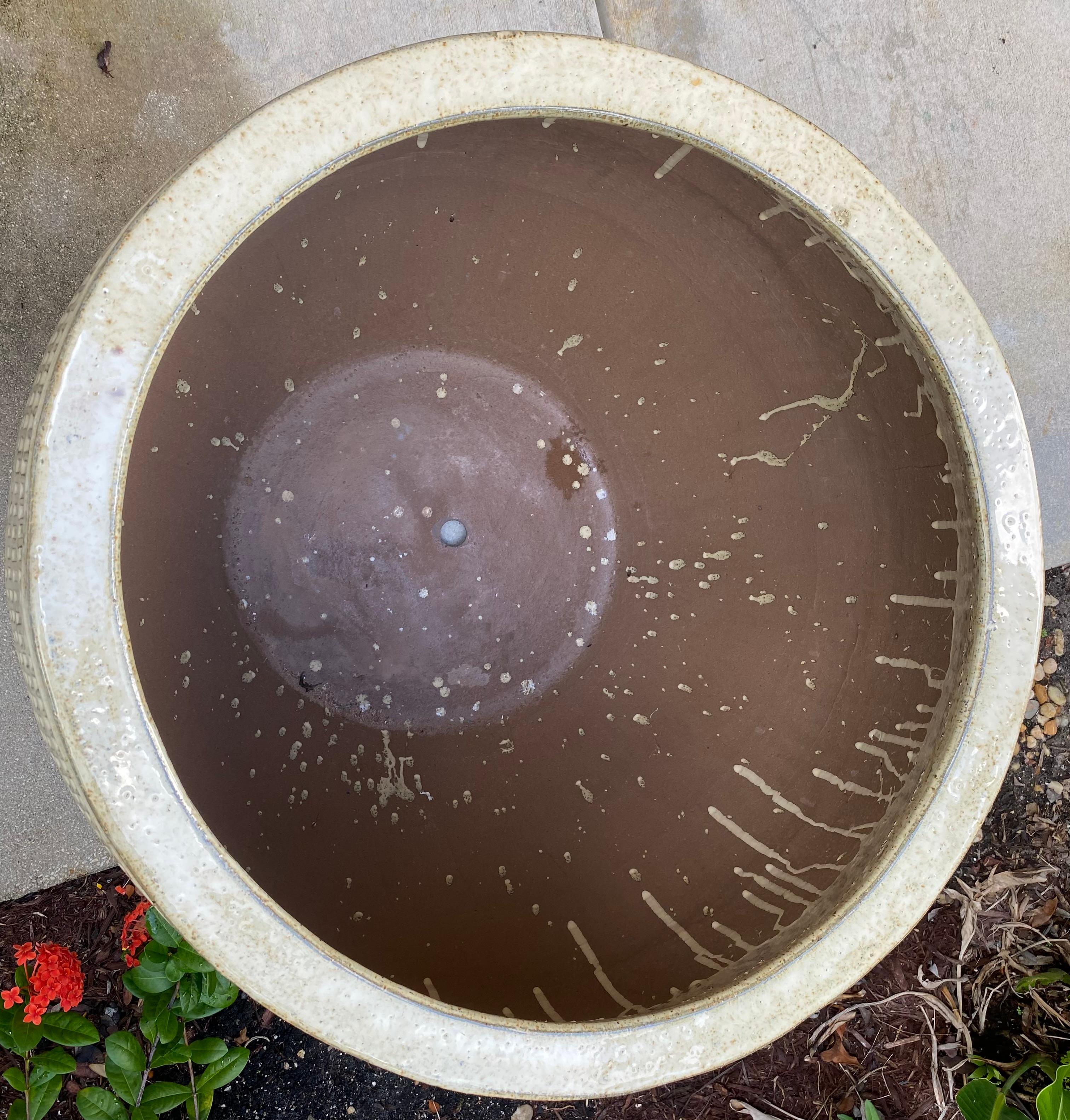 Grande jardinière / base de table en grès en vente 2