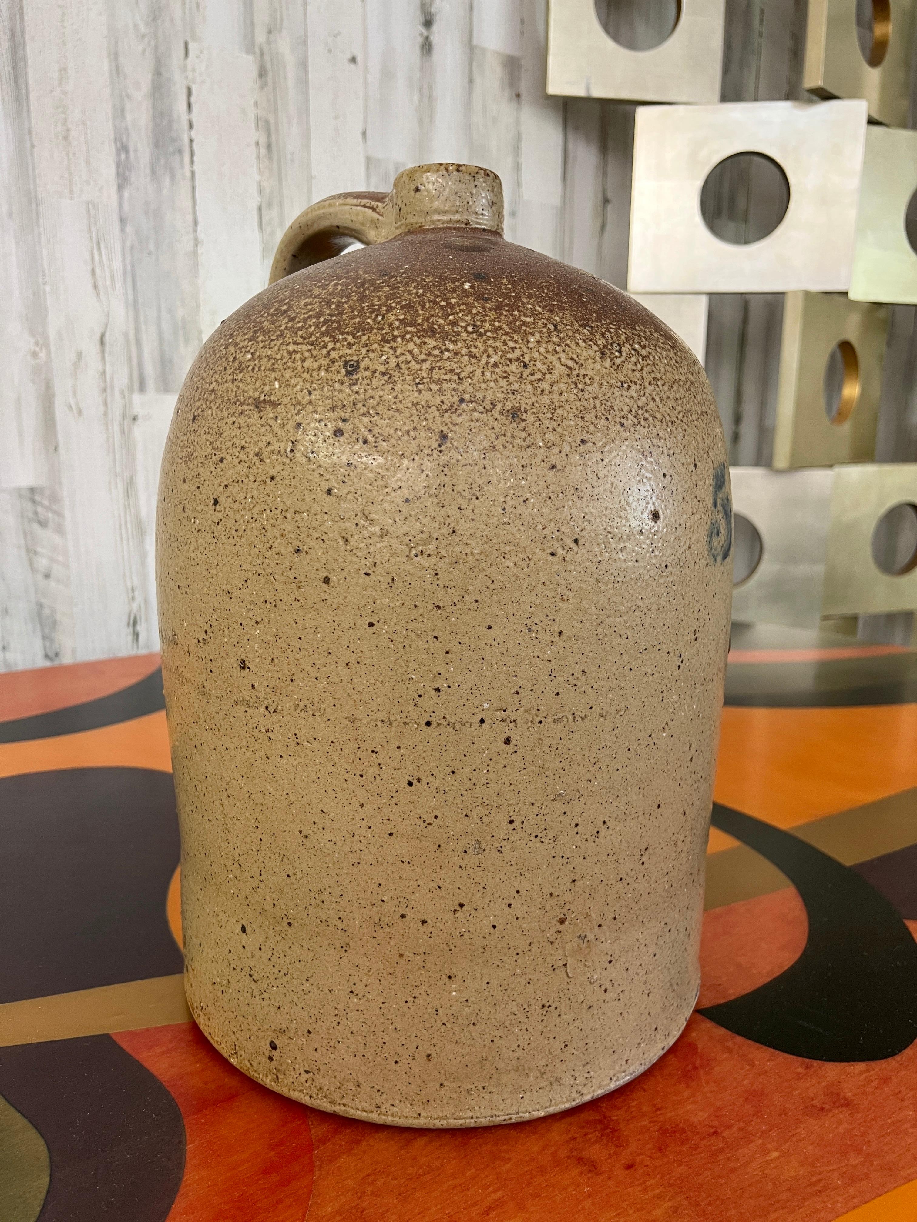 brown stoneware jug