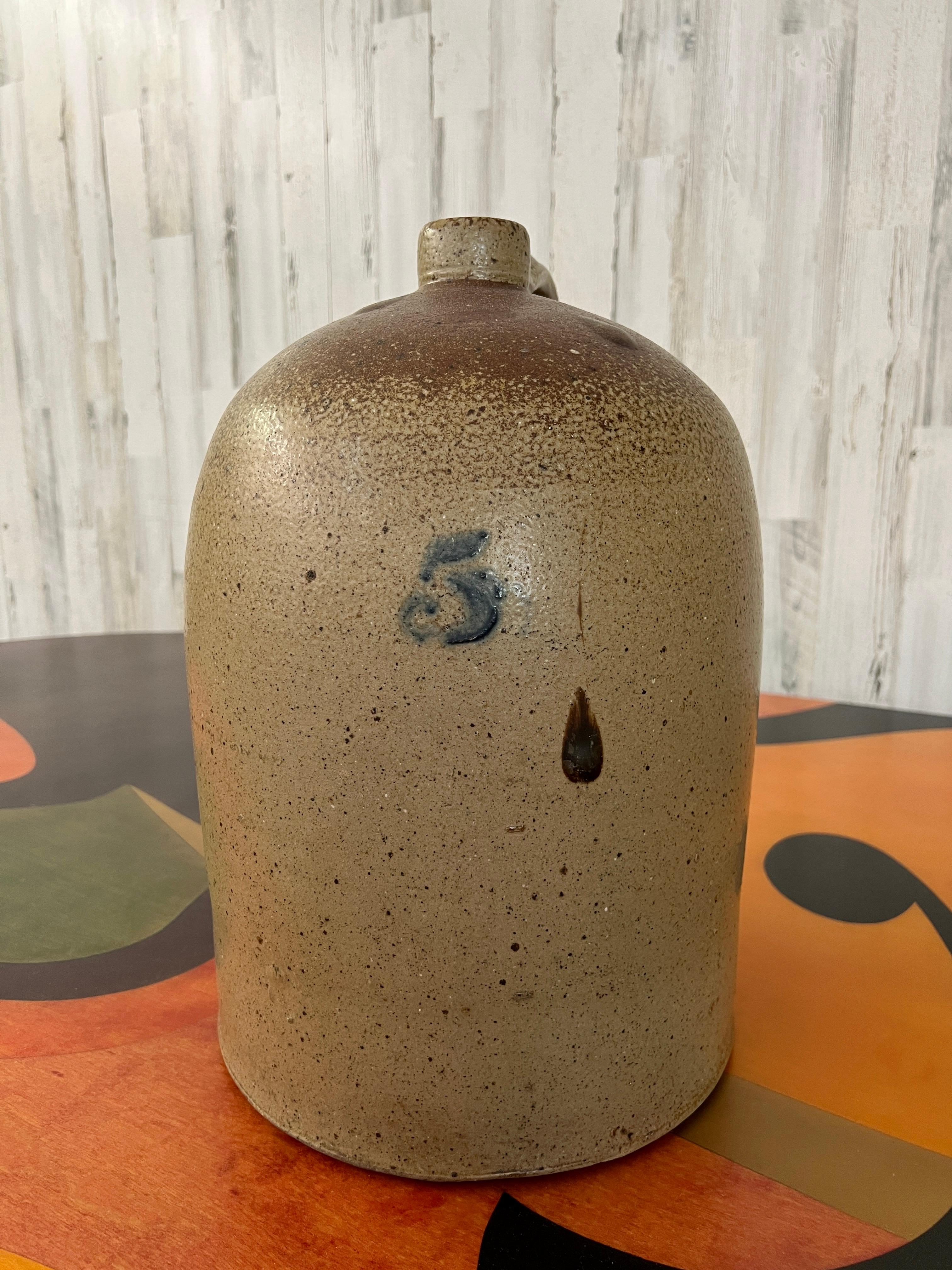 Country Large Stoneware Jug For Sale