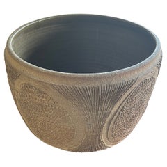 Large Stoneware Planter Signed by Robert Maxwell / David Cressey for Earthgender