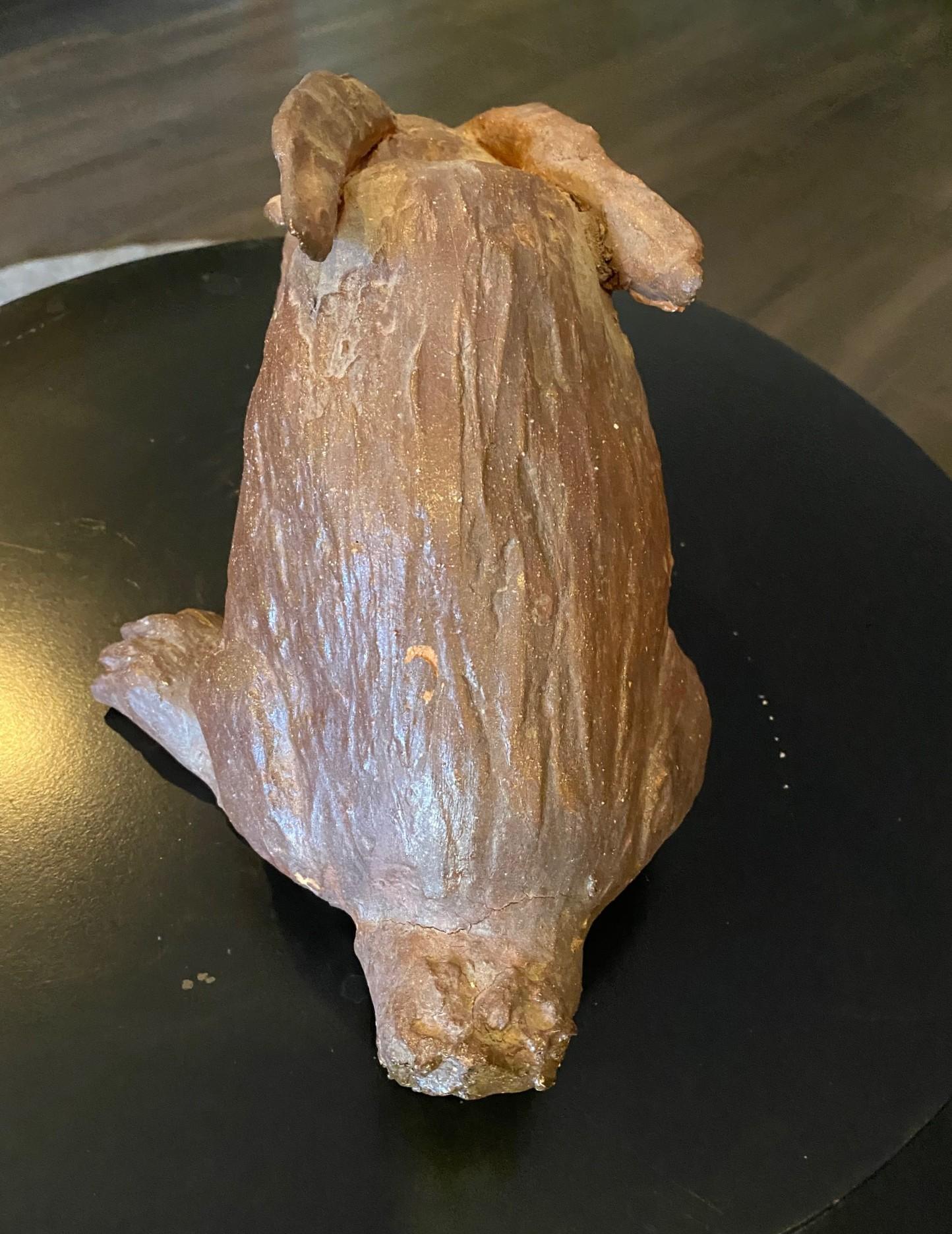 Large Stoneware Pottery Rabbit Bunny Animal Sculpture in vendita 2