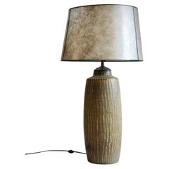 Grand grès  lampe de table  par Gunnar Nylund pour Rostrand