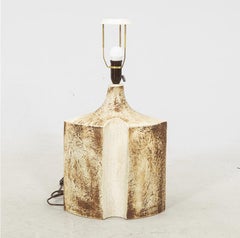 Large stoneware table lamp by Haico Nitzsche for Søholm