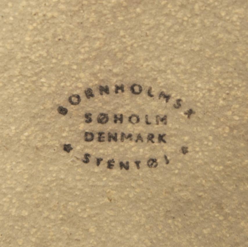 Milieu du XXe siècle Grande lampe de table en grès de Haico Nitzsche pour Søholm en vente