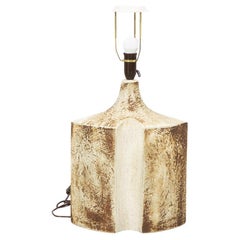 Large stoneware table lamp by Haico Nitzsche for Søholm