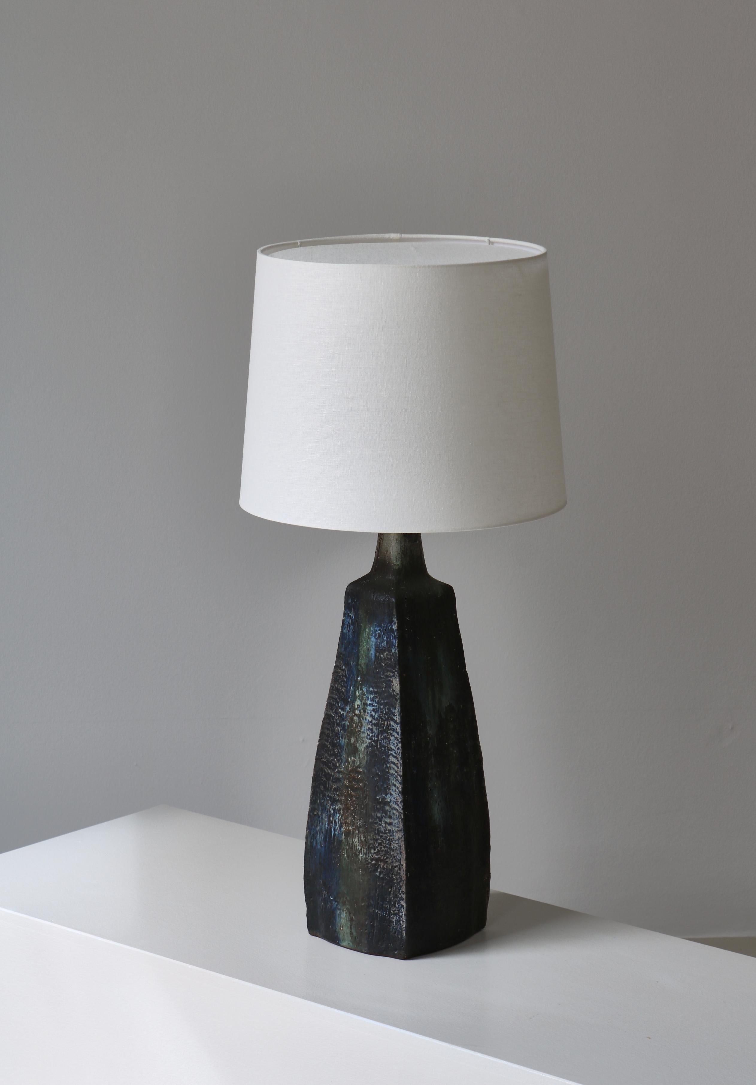 Scandinavian Modern Large Stoneware Table Lamp Handmade by 