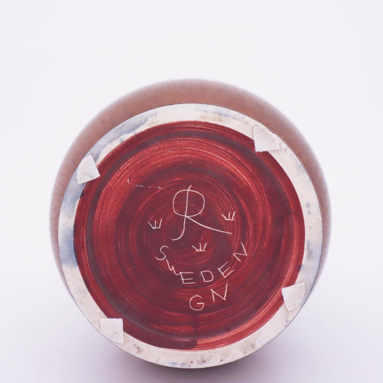 Midcentury Modern Large Ceramic Vase Rubus Gunnar Nylund Rörstrand