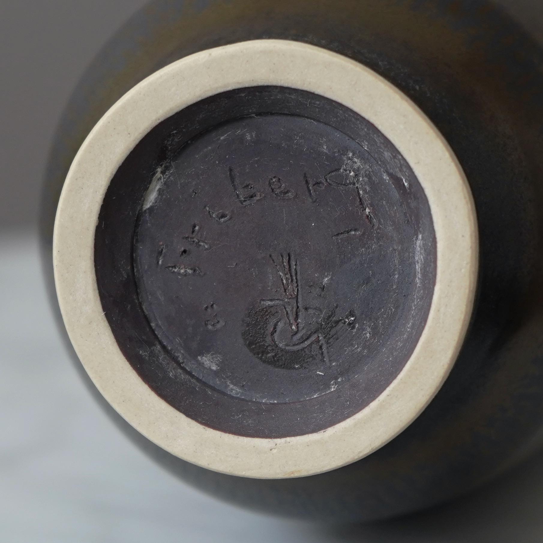 Vaso grande in gres di Berndt Friberg per Gustavsberg Studio, Svezia, 1958 in vendita 3