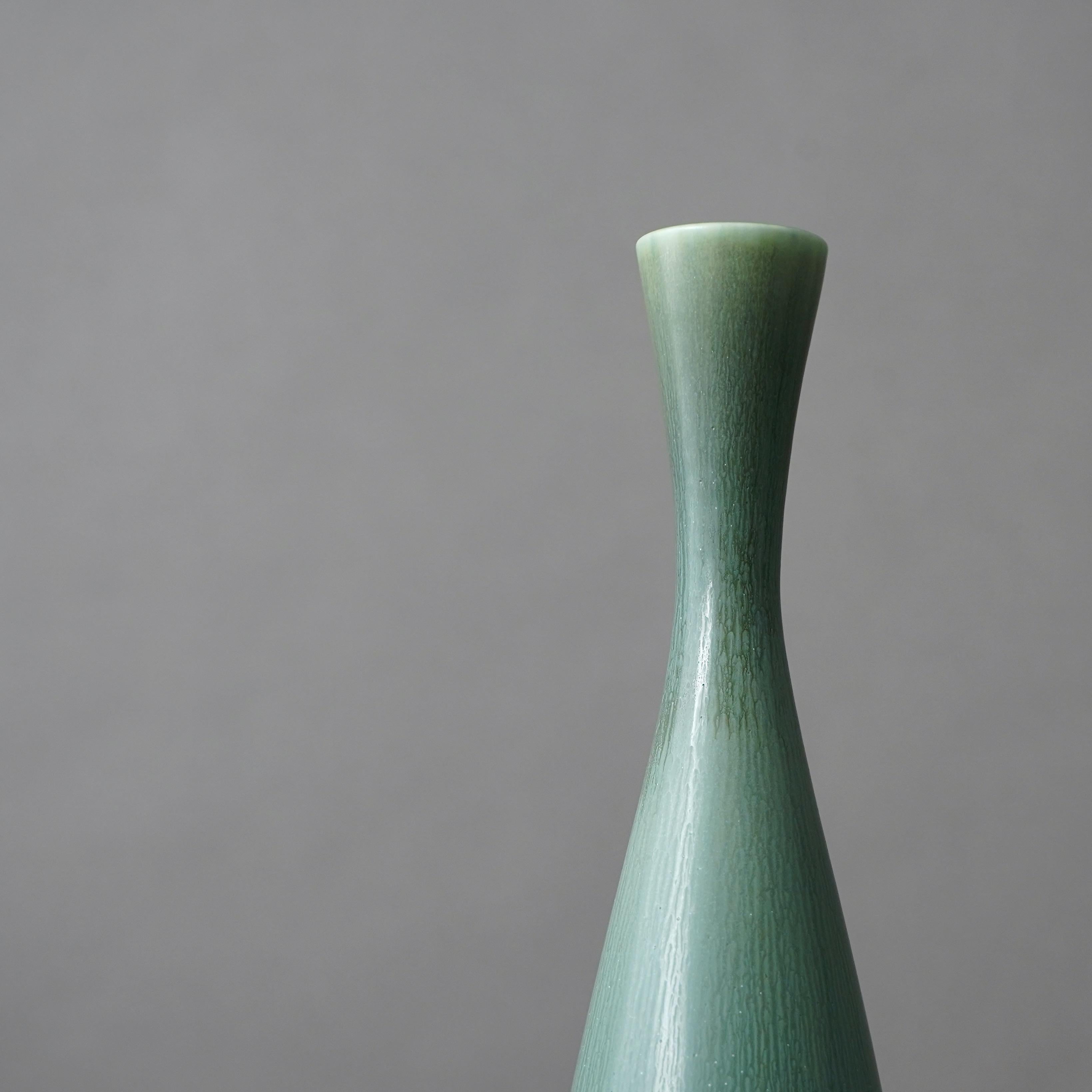 Smaltato Vaso grande in gres di Berndt Friberg per Gustavsberg Studio, Svezia, 1960 in vendita