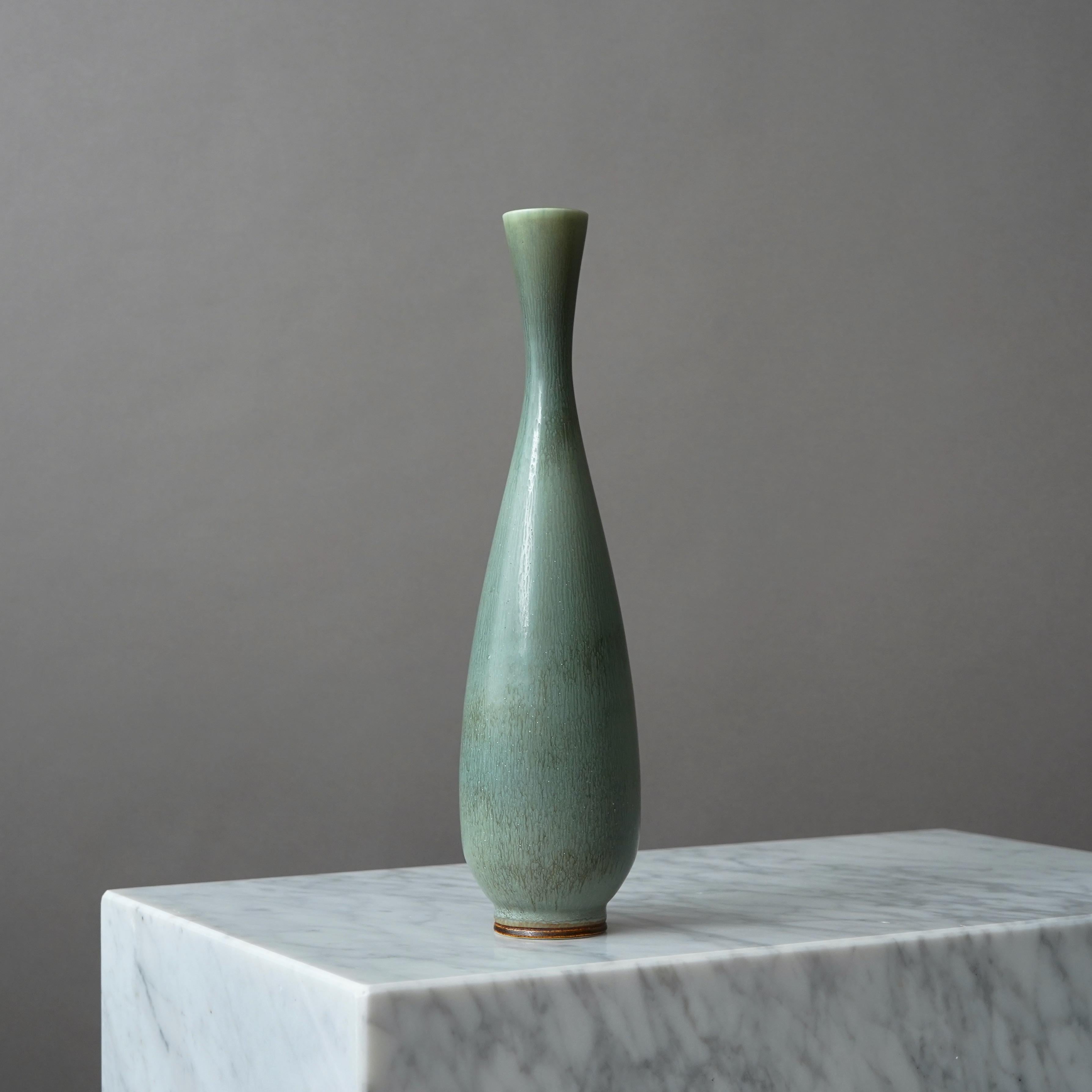 Vaso grande in gres di Berndt Friberg per Gustavsberg Studio, Svezia, 1960 in vendita 1