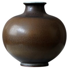 Vintage Large Stoneware Vase by Berndt Friberg for Gustavsberg Studio, Sweden, 1963