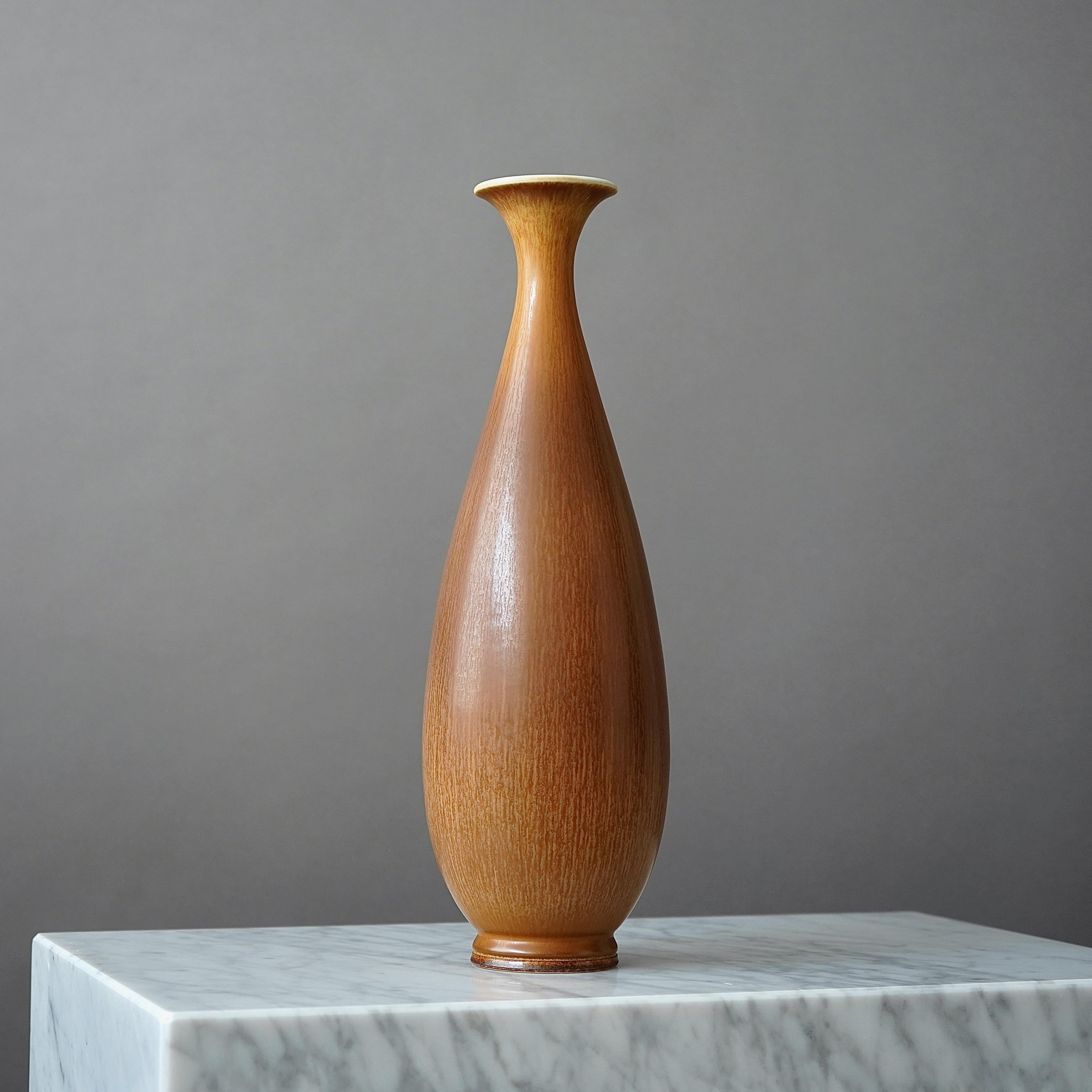 Large Stoneware Vase by Berndt Friberg for Gustavsberg Studio, Sweden, 1964 For Sale 1