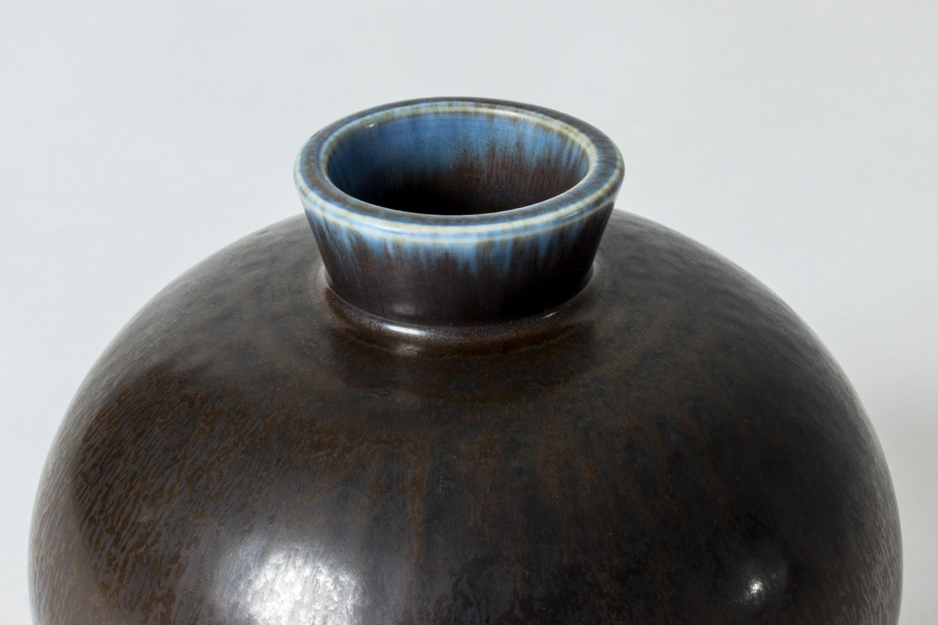 Ceramic Large Stoneware Vase by Berndt Friberg for Gustavsberg, Sweden, 1978
