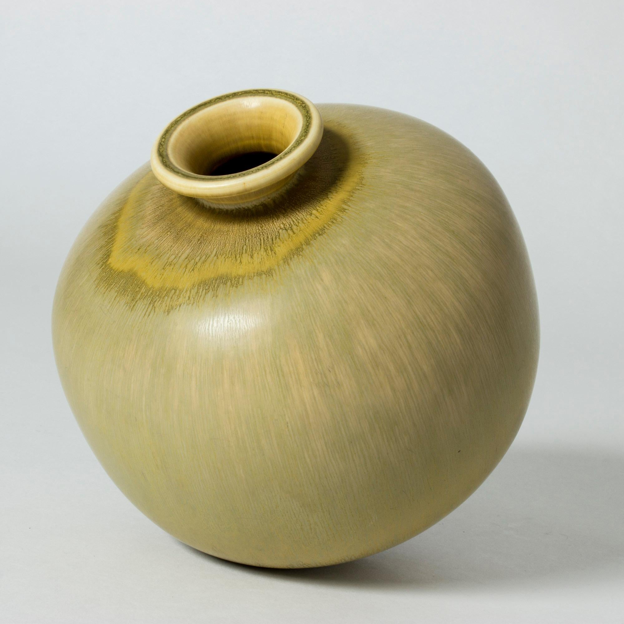 Scandinavian Modern Large Stoneware Vase by Berndt Friberg
