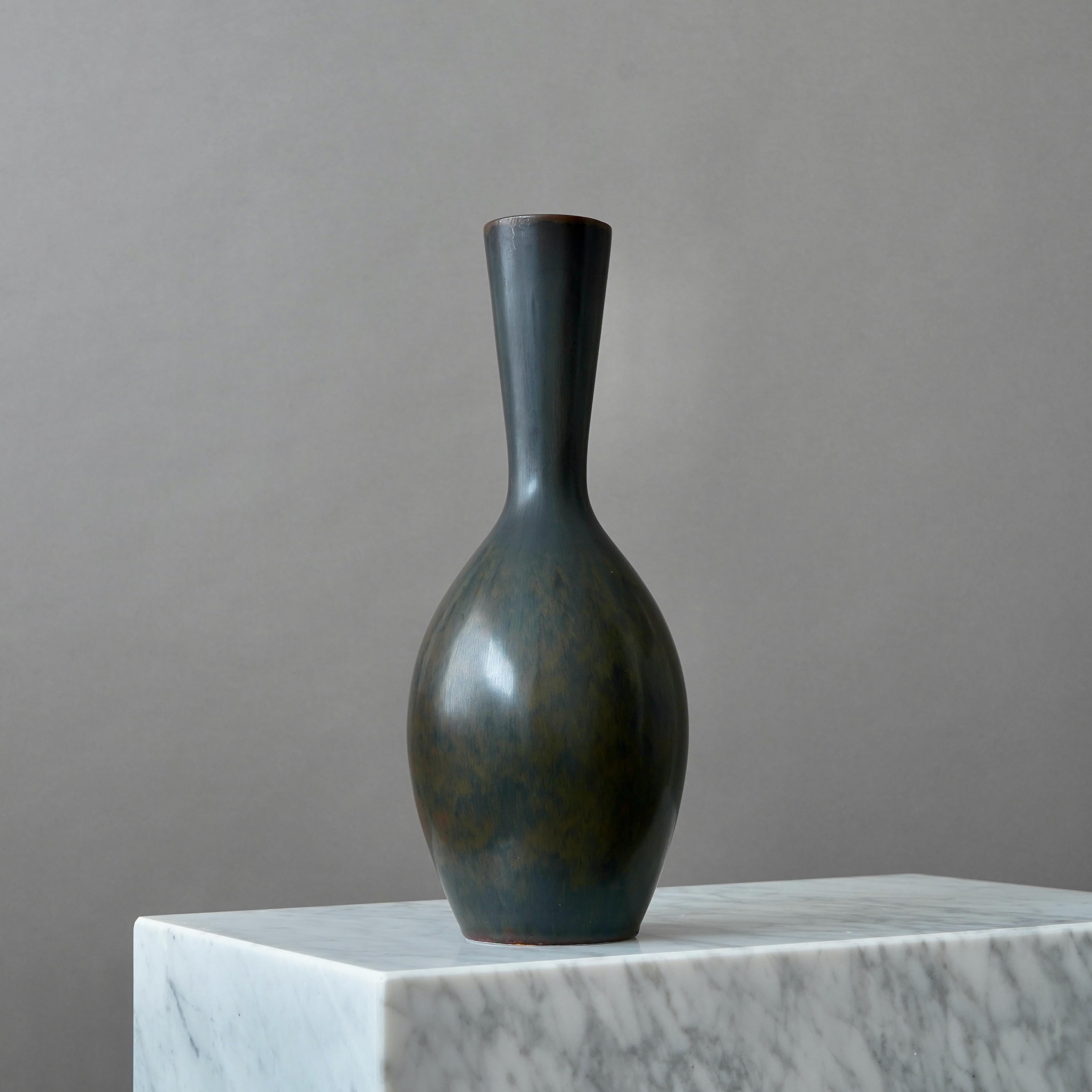 Grande vaso in gres di Carl-Harry Stalhane, Rorstrand, Svezia, anni '50 in vendita 2