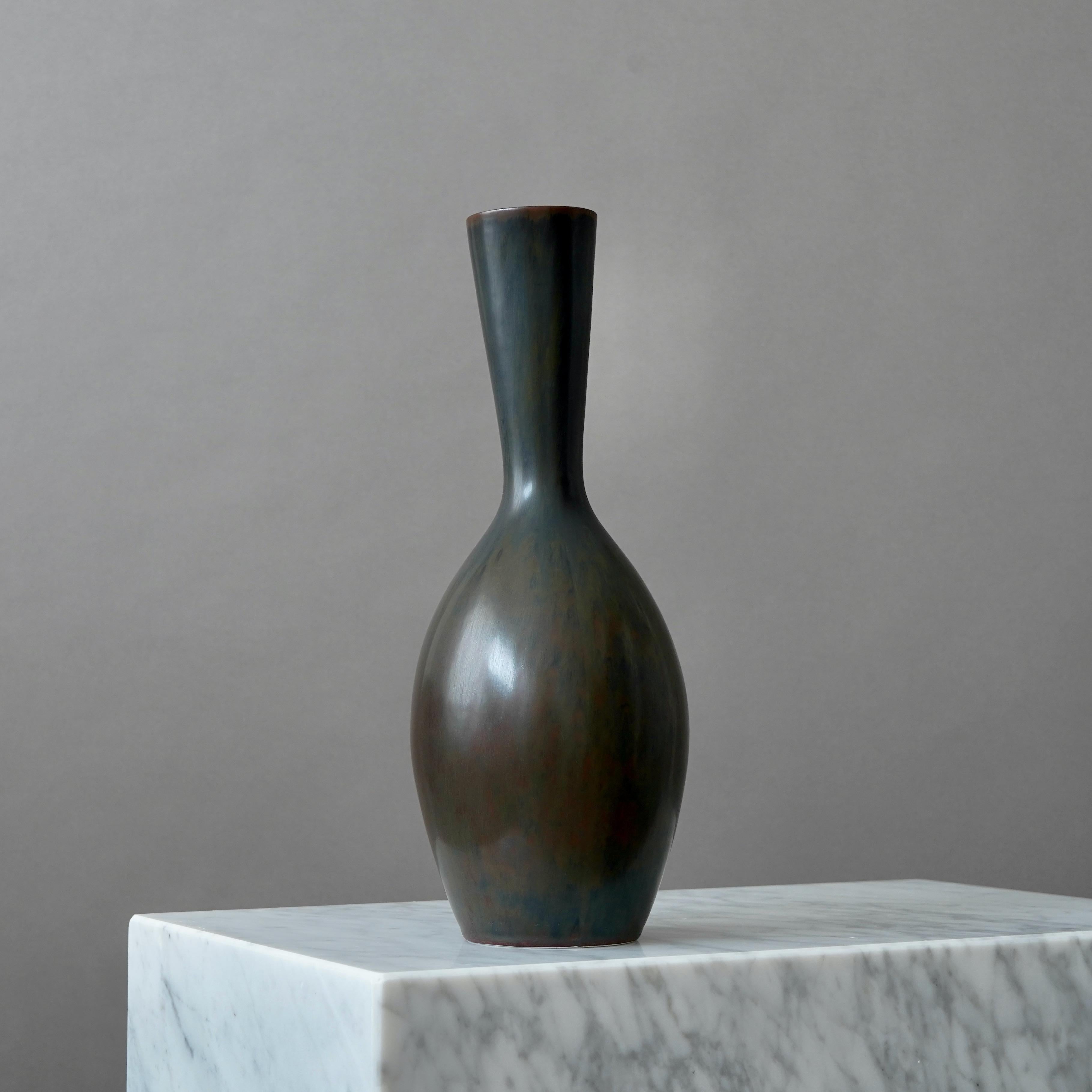 Grande vaso in gres di Carl-Harry Stalhane, Rorstrand, Svezia, anni '50 in vendita 1