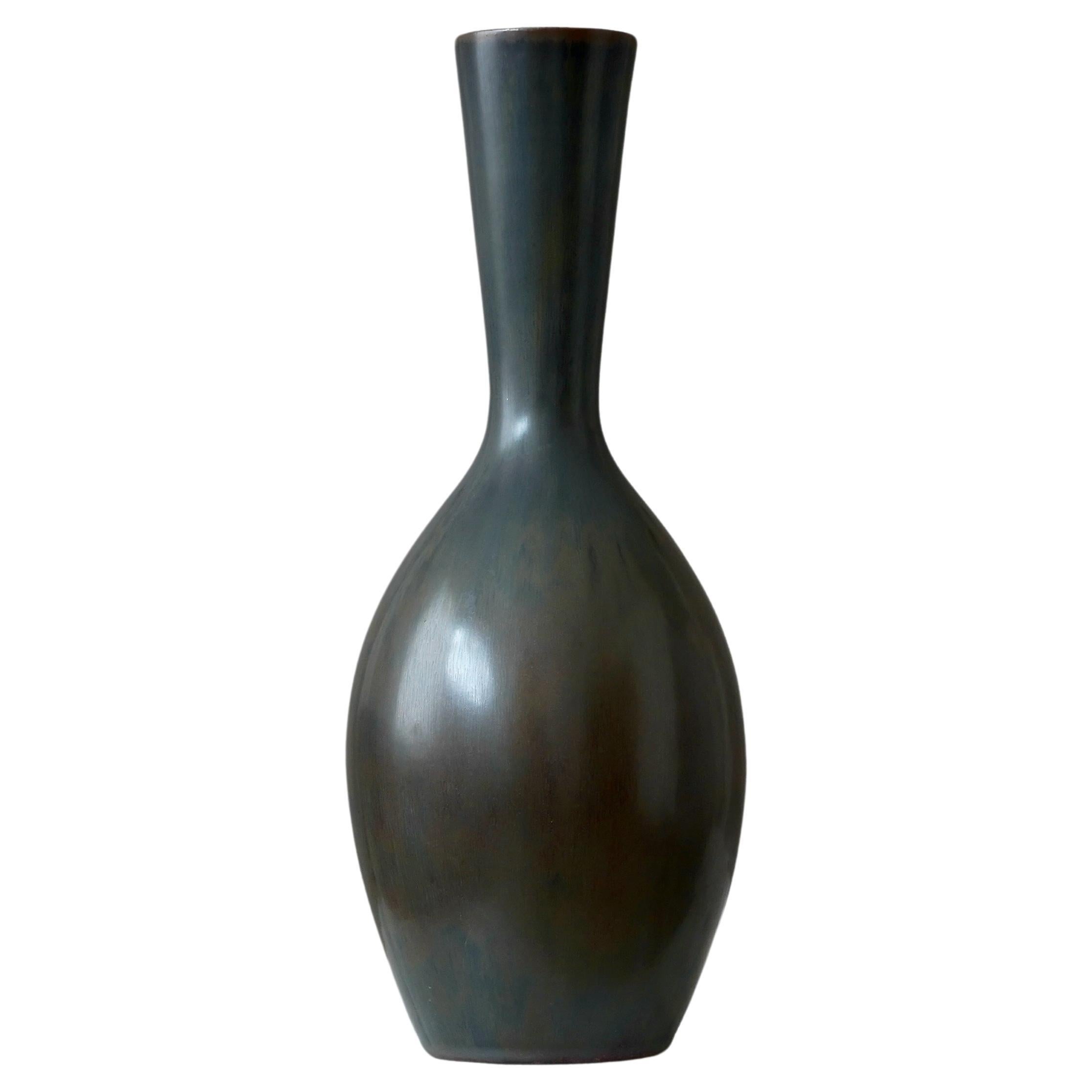 Grand vase en grès de Carl-Harry Stalhane, Rorstrand, Suède, années 1950