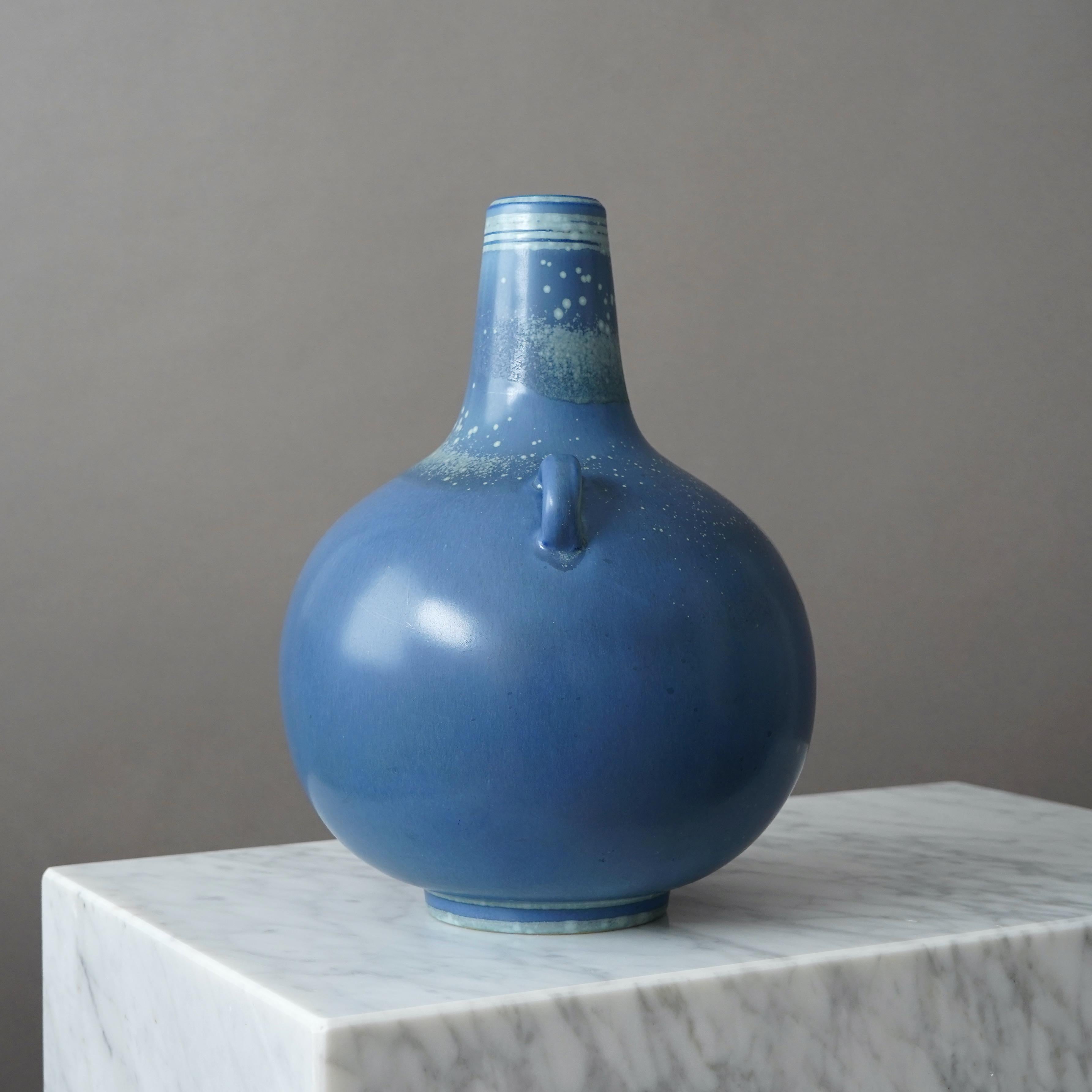 Grande vaso in gres di Gunnar Nylund per Rorstrand, Svezia, anni '40 in vendita 2