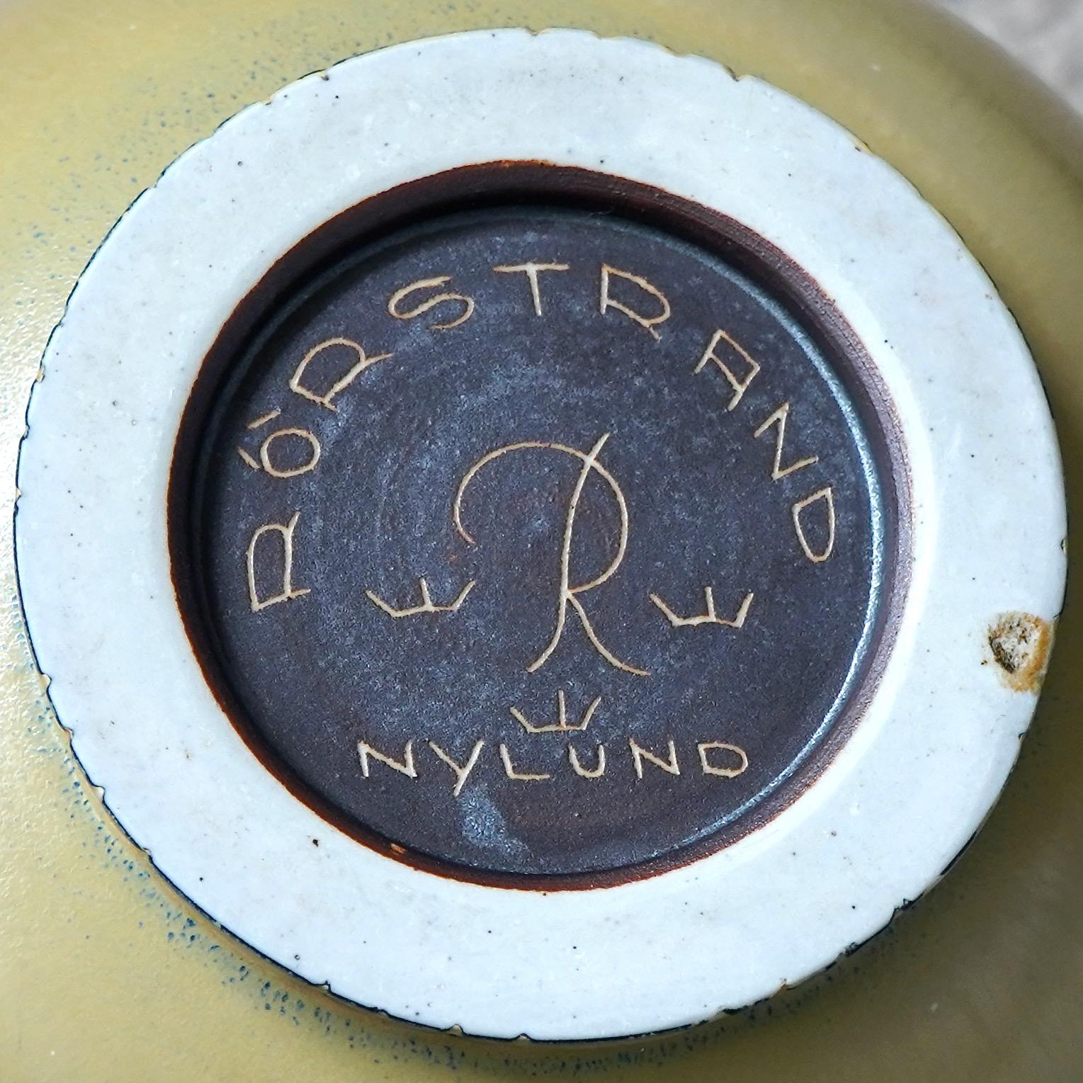 Grande vaso in gres di Gunnar Nylund per Rorstrand, Svezia, anni '40 in vendita 1