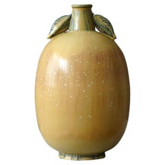 Vintage Large Stoneware Vase by Gunnar Nylund for Rorstrand, Sweden, 1940s