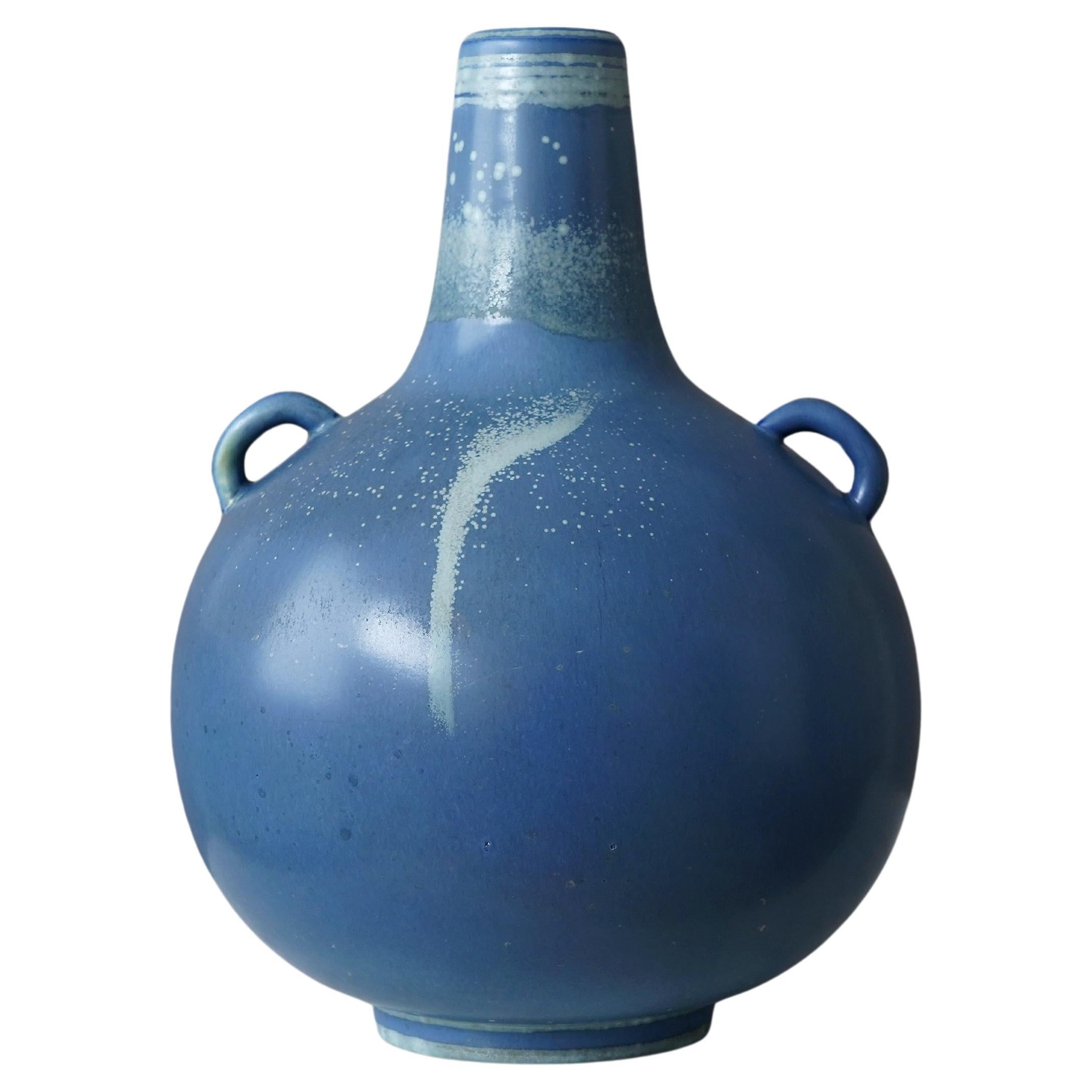 Grande vaso in gres di Gunnar Nylund per Rorstrand, Svezia, anni '40