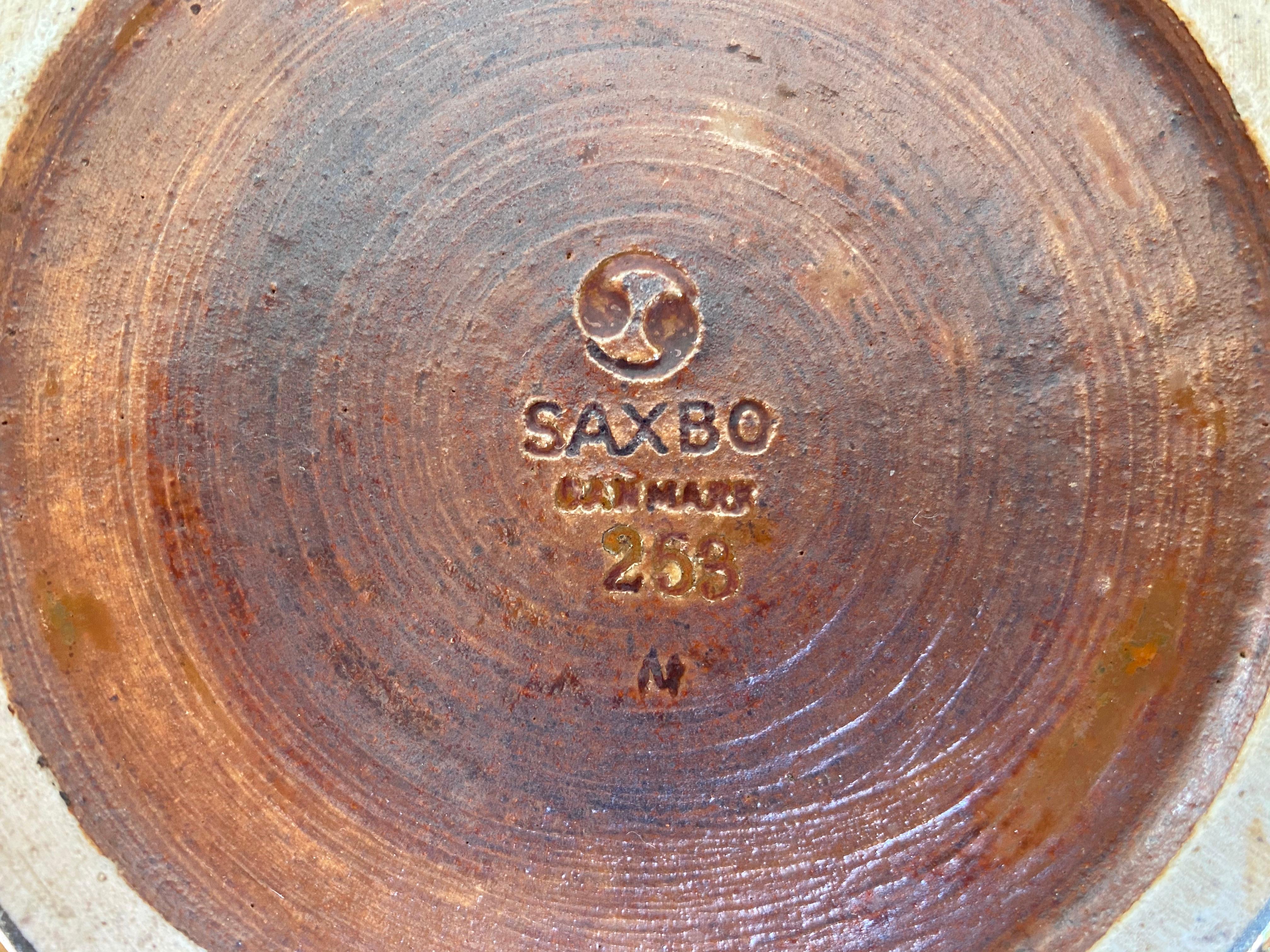 Danish Large Stoneware Vase by Saxbo