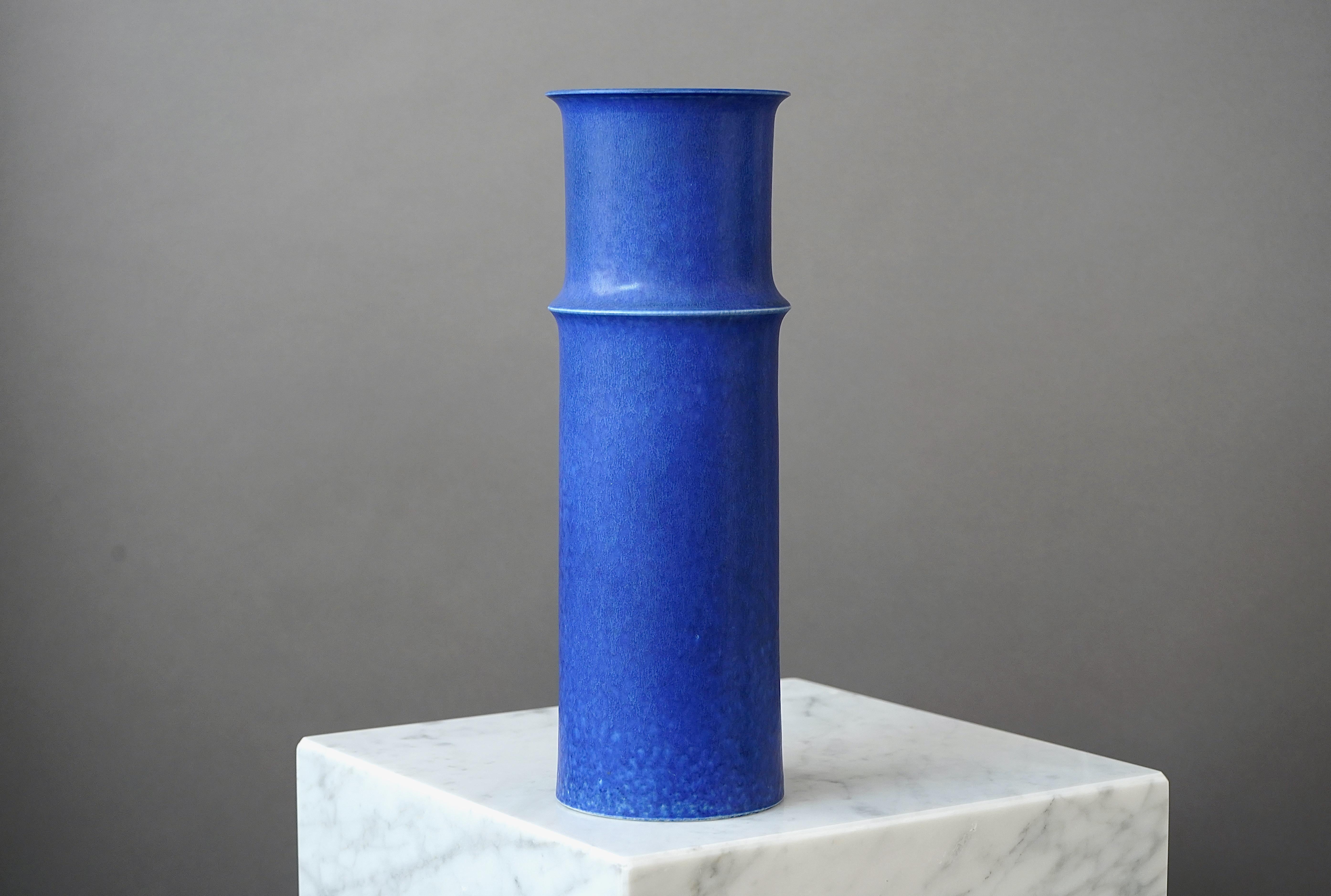 20th Century Large Stoneware Vase by Stig Lindberg for Gustavsberg Studio, Sweden, 1950s For Sale