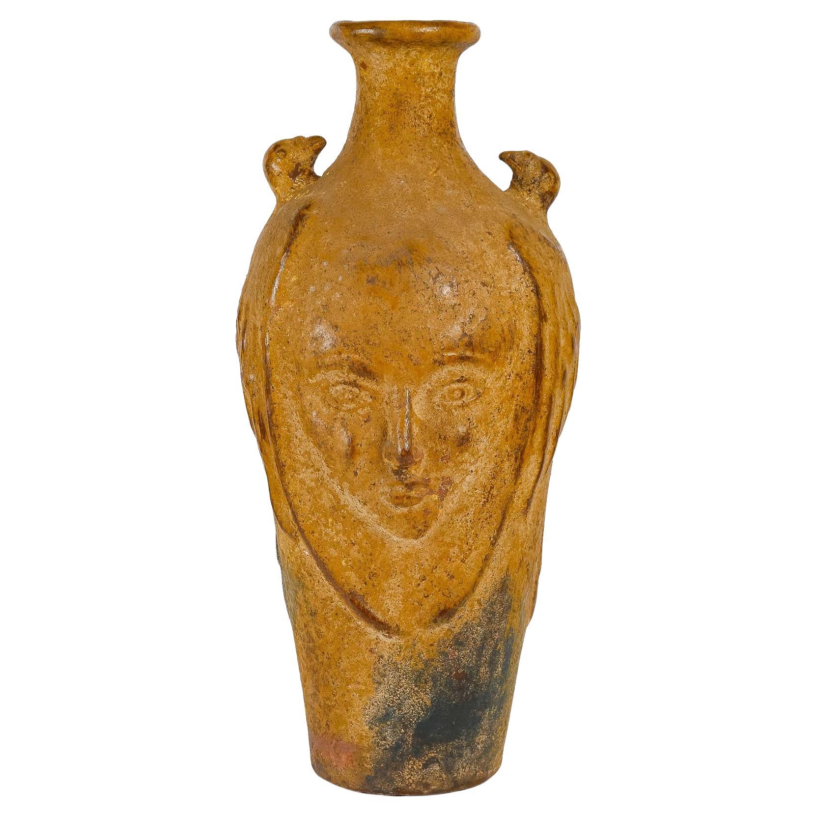 Large Stoneware Vase, Circa 1940.   For Sale