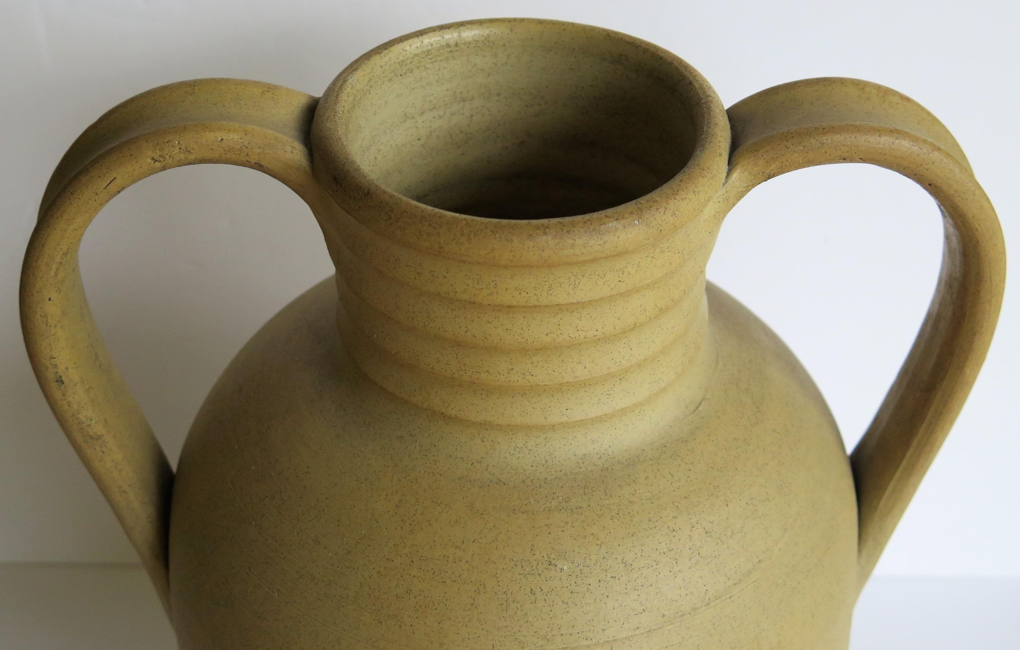 Vaso o urna grande in gres di Moira Pottery Hillstonia, in vaso a mano, 1935 ca. in vendita 4