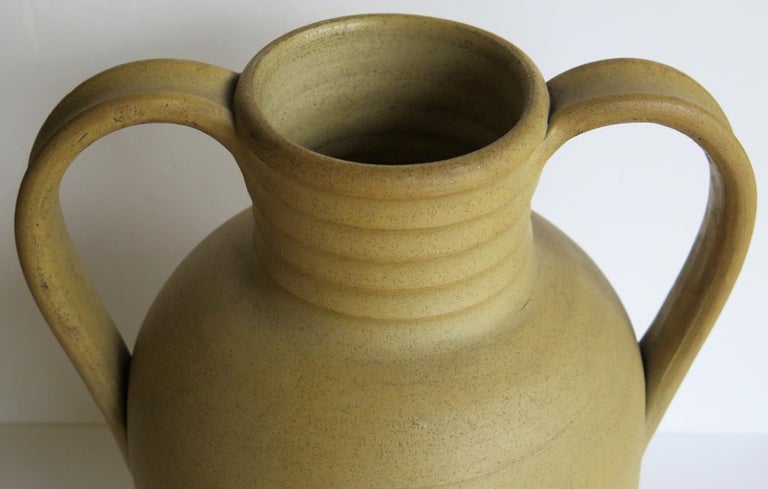 Large Stoneware Vase or Urn by Moira Pottery Hillstonia Hand Potted, circa 1935 For Sale 5