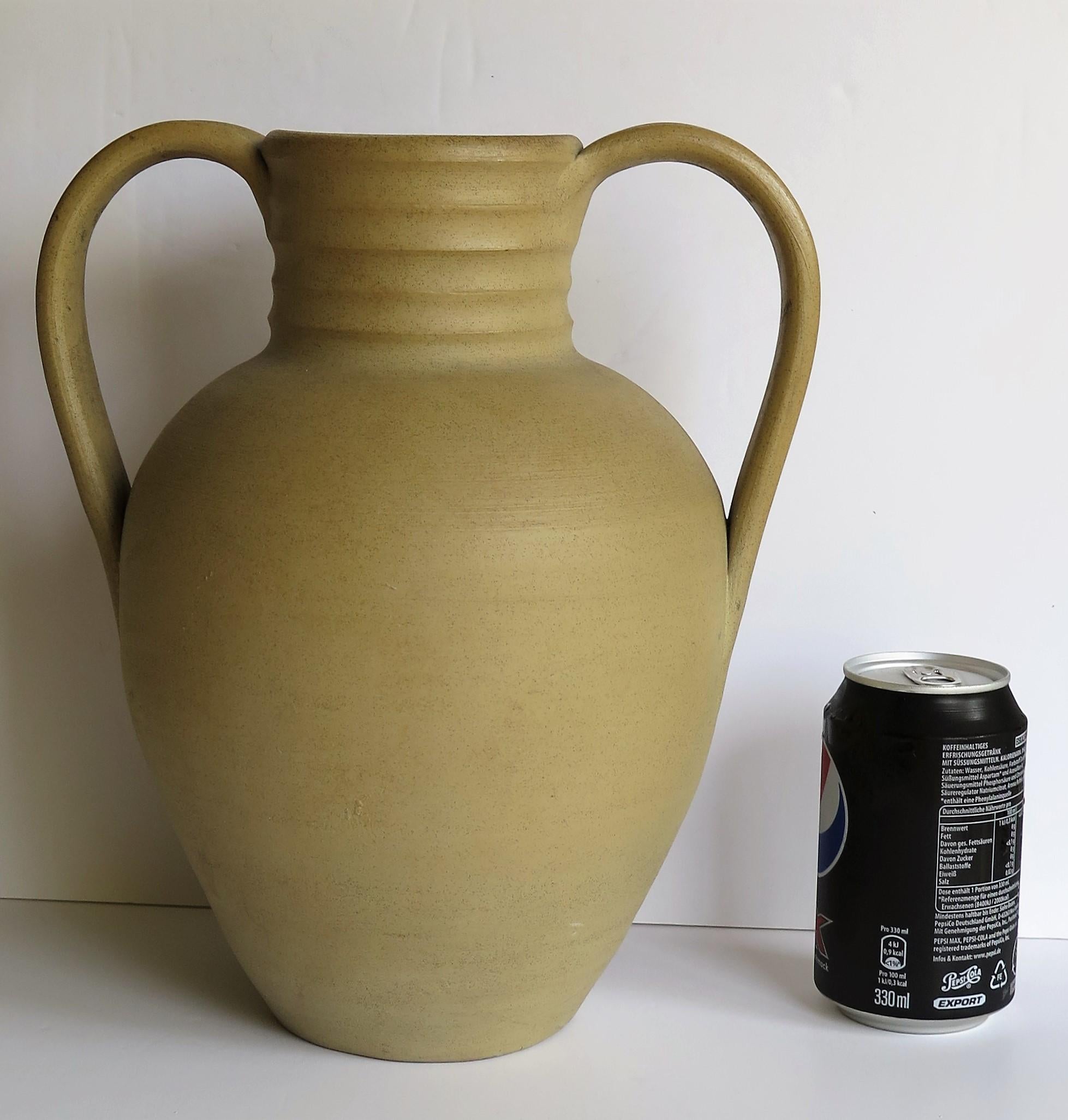 Large Stoneware Vase or Urn by Moira Pottery Hillstonia Hand Potted, circa 1935 For Sale 10