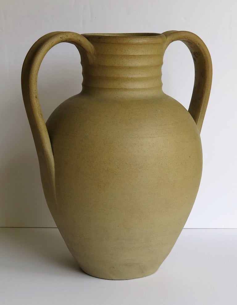 Large Stoneware Vase or Urn by Moira Pottery Hillstonia Hand Potted, circa 1935 For Sale 1
