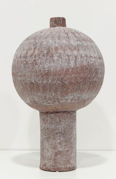 Mid-Century Modern Large Stoneware Vessel by Don Atkins, 23\" Tall
