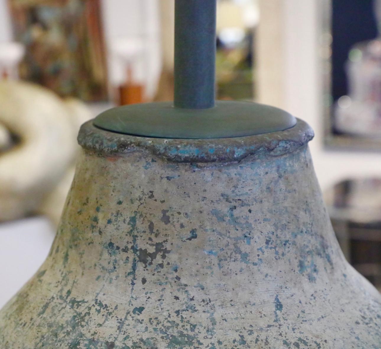 Large Stoneware Vessel Lamp In Good Condition In Palm Springs, CA