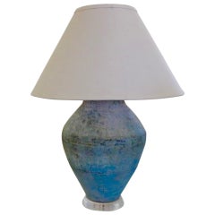Large Stoneware Vessel Lamp