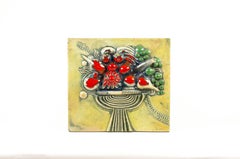 Grand relief mural en grès par Bertil Vallien pour Gustavsberg, Suède, années 1960